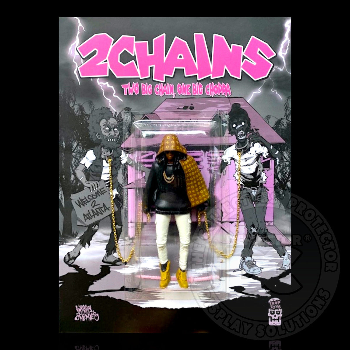 2 Chains (Trap Toys) Figure Display Case