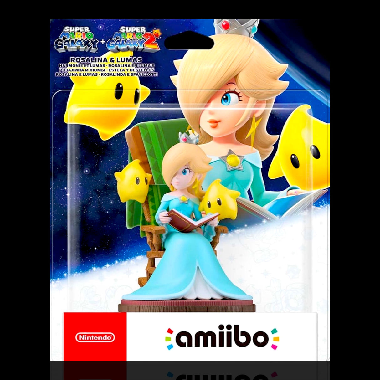 Rosalina & Lumas amiibo Figure (Super Mario Galaxy & Super Mario Galaxy 2) Display Case