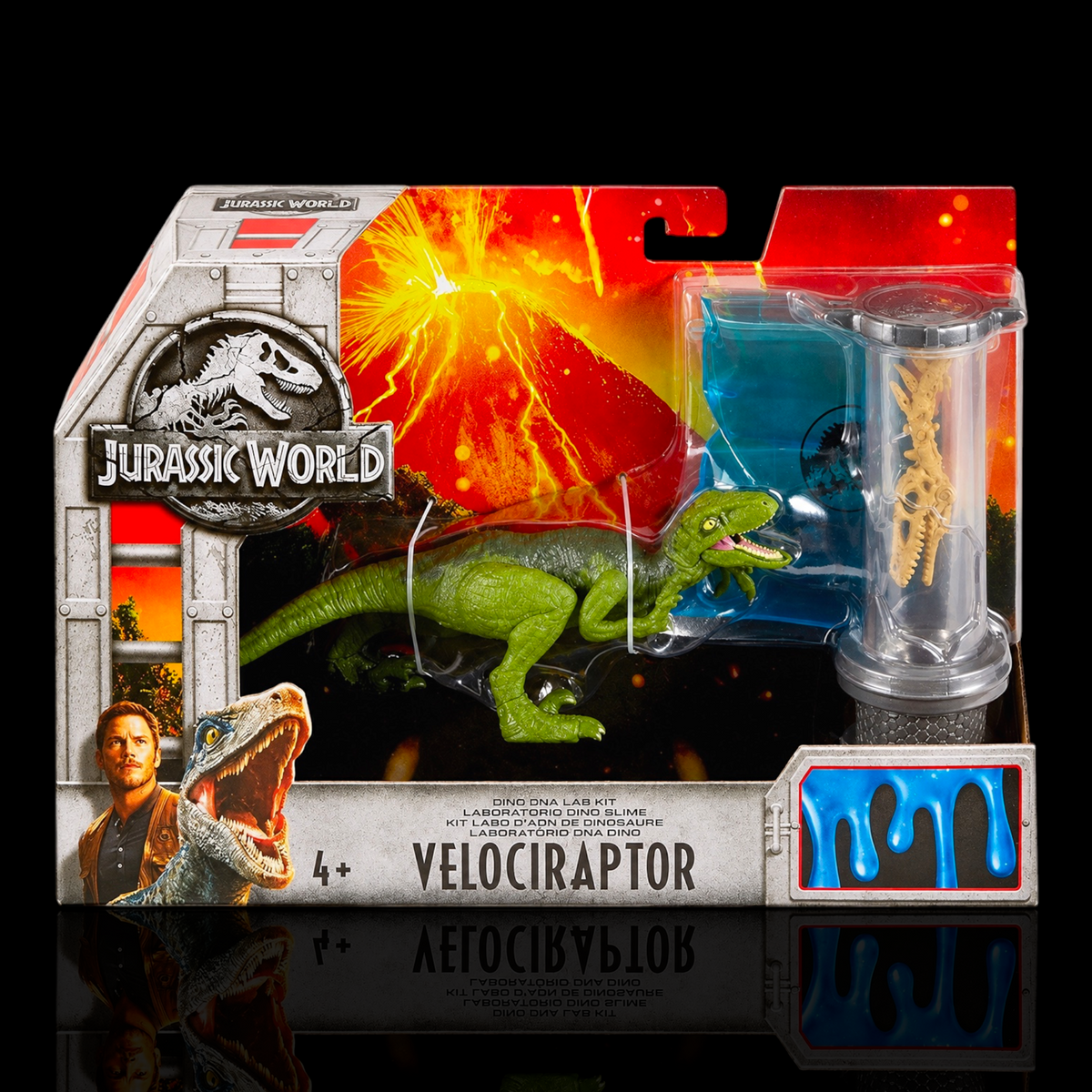 Jurassic World Velociraptor Dino DNA Lab Kit Display Case