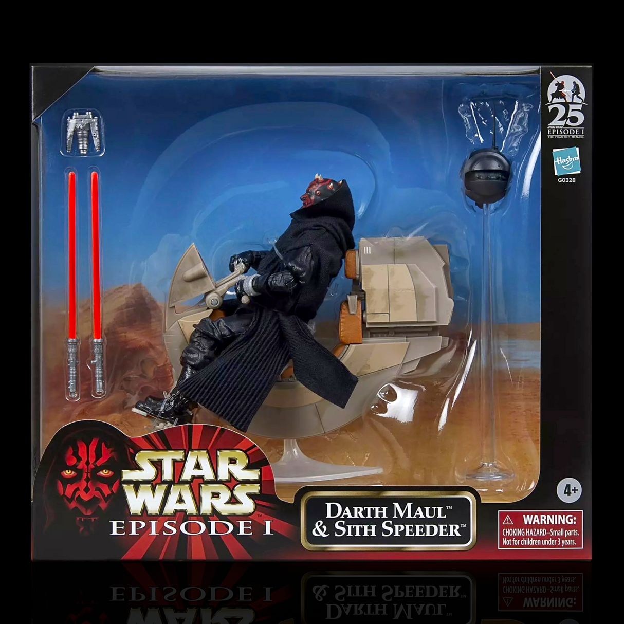 Star Wars The Black Series Darth Maul & Sith Speeder Display Case