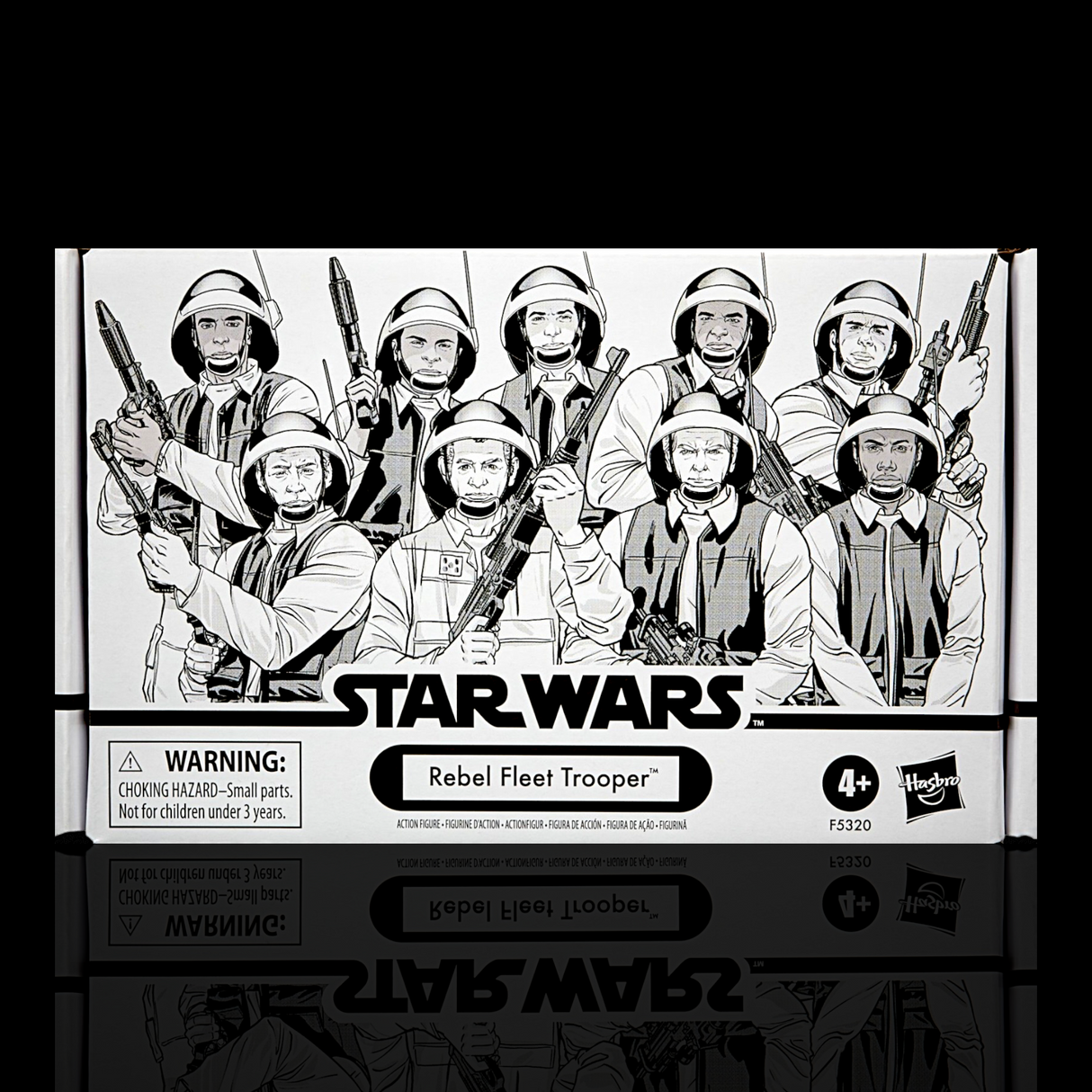 Star Wars The Vintage Collection Rebel Fleet Trooper 4 Pack Figure Display Case