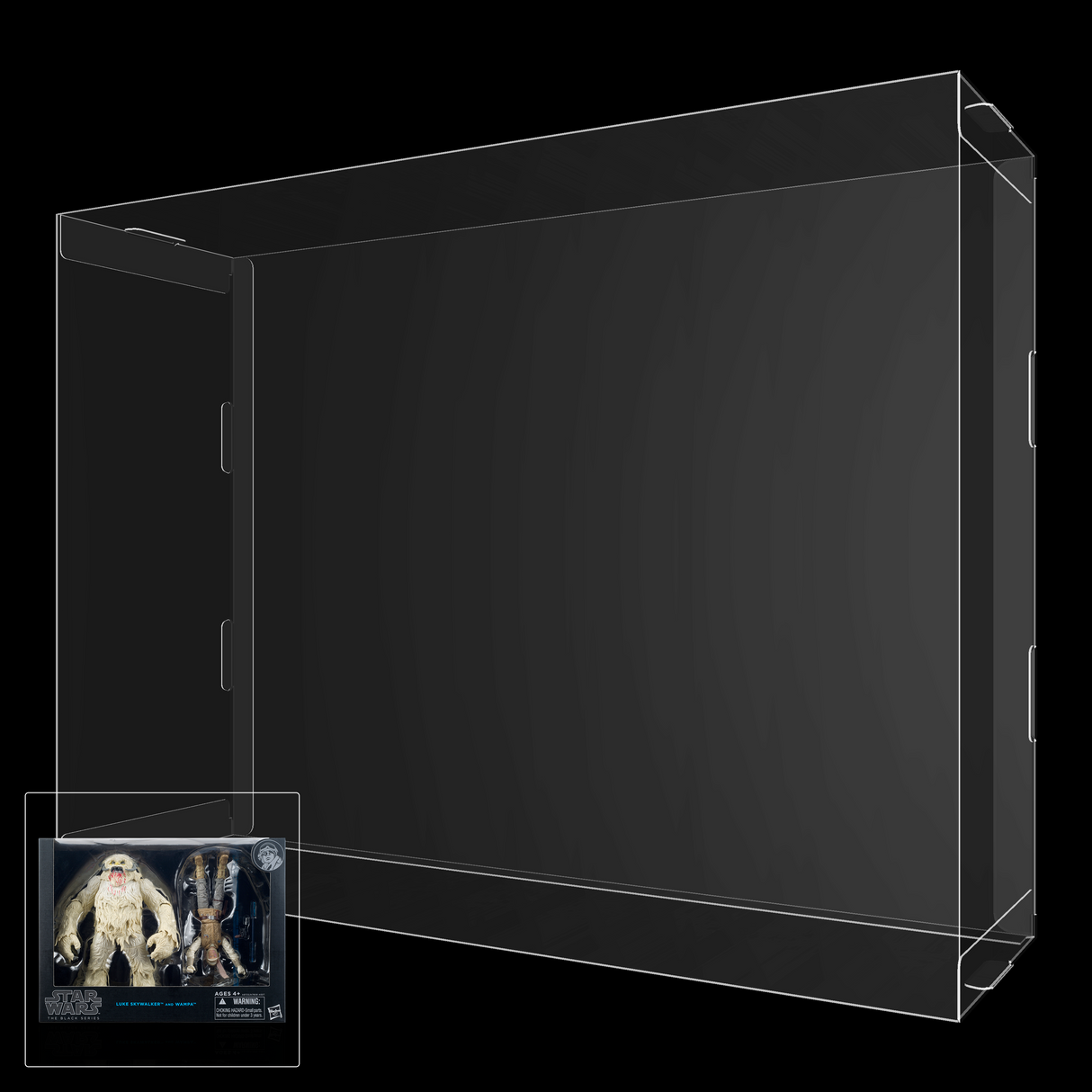Star Wars The Black Series Luke Skywalker And Wampa Figure Display Case
