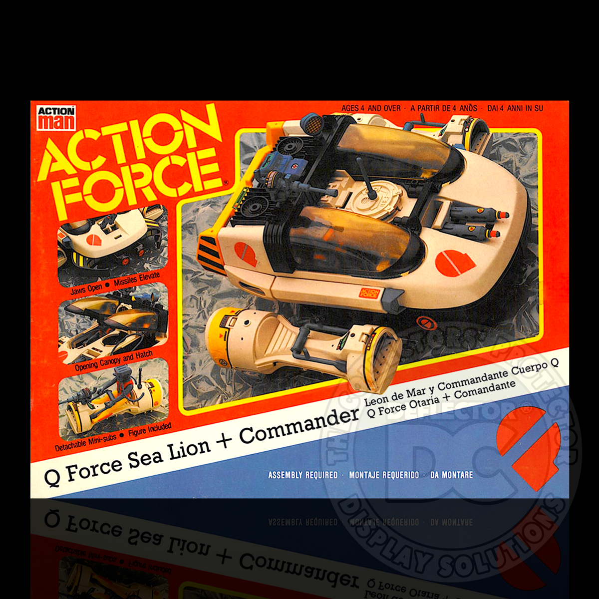 Action Force Q Force Sea Lion and Commander (Picture Box)