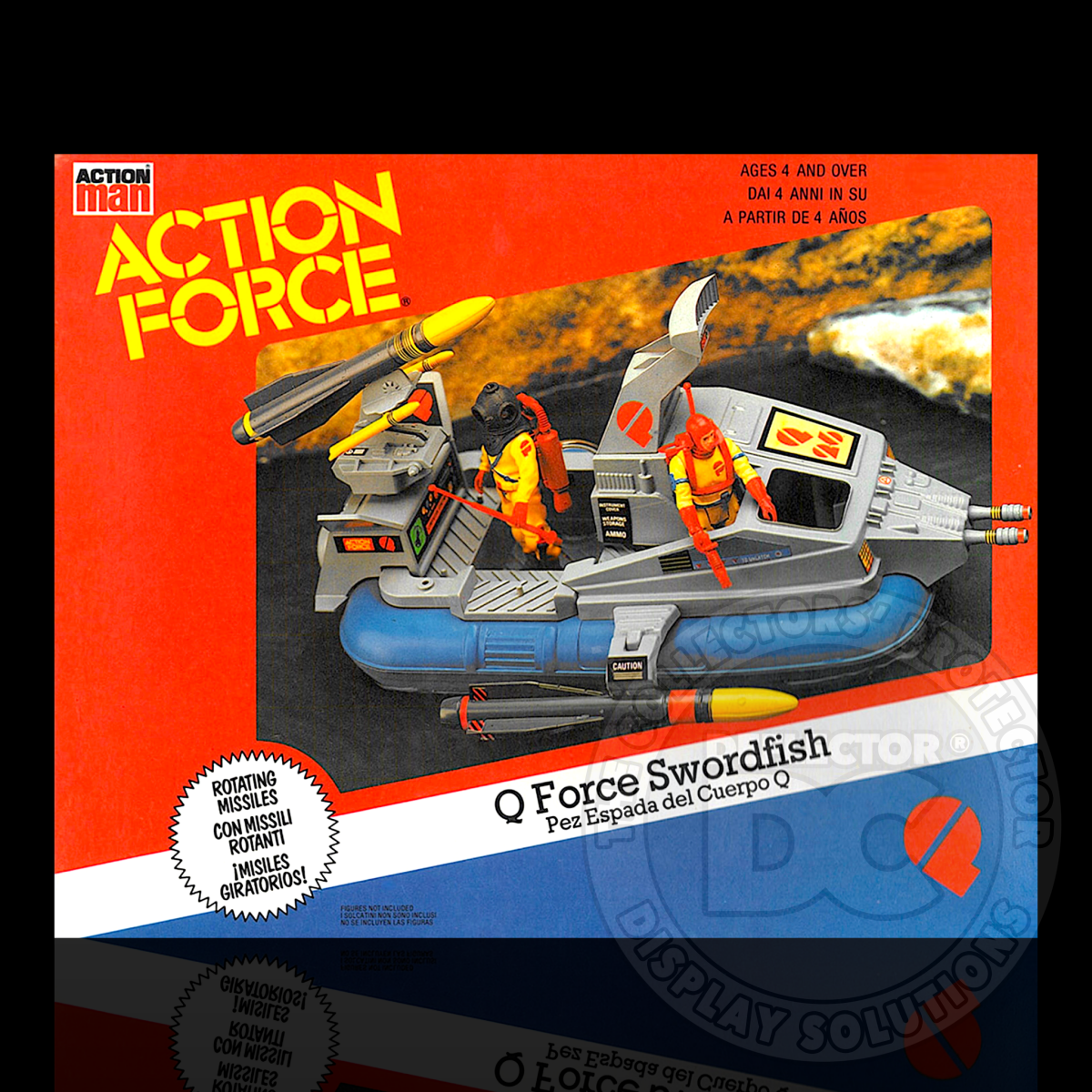 Action Force Q Force Swordfish (Picture Box) Display Case