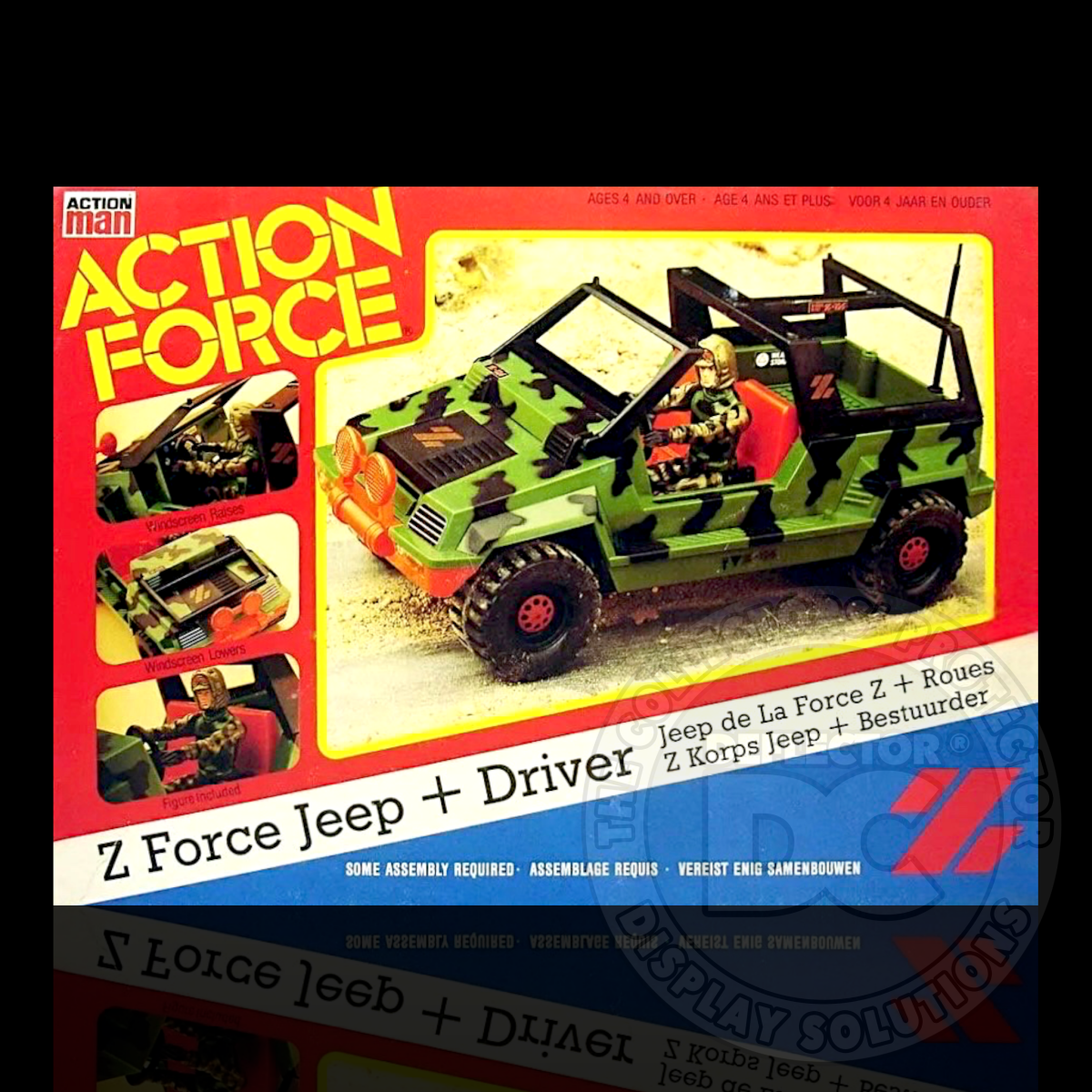 Action Force Z Force Jeep and Driver (Picture Box) Display