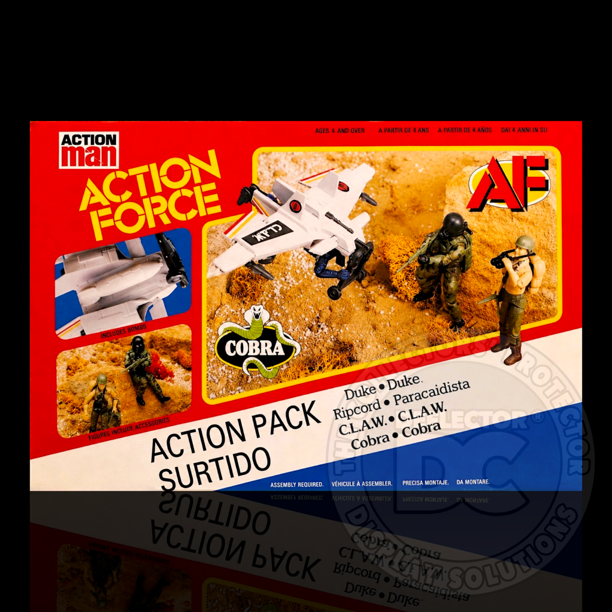 Action Man Action Force Action Pack (Picture Box) Display