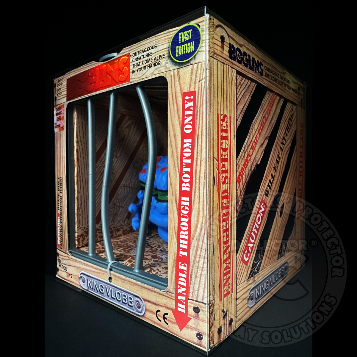 Boglins Red Eyed Hand Puppet Display Case