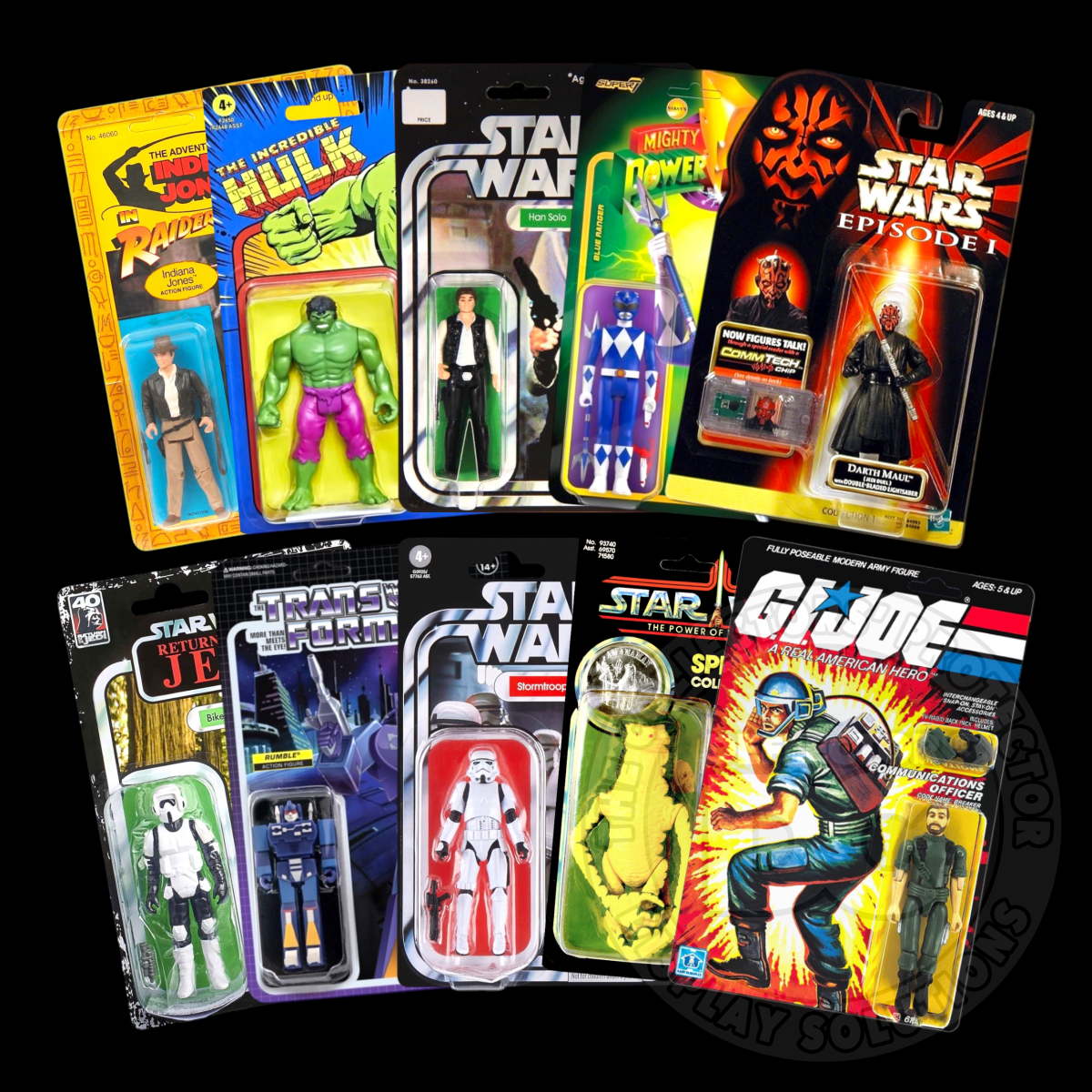 Carded Action Figure Blister Display Case (Medium Depth)