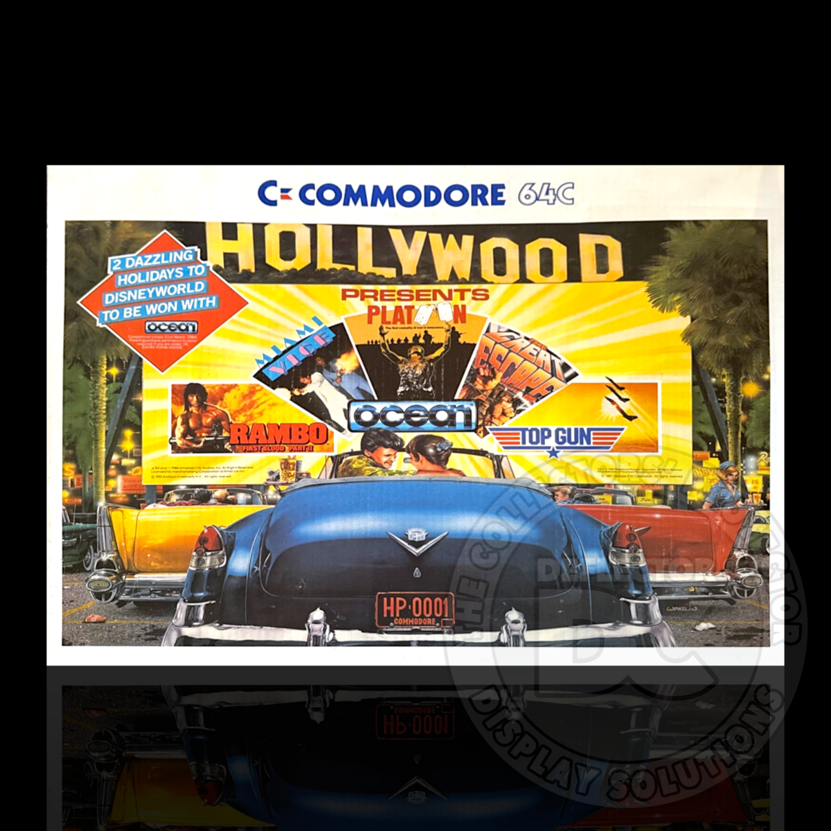 Commodore 64C Hollywood Presents Pack Display Case