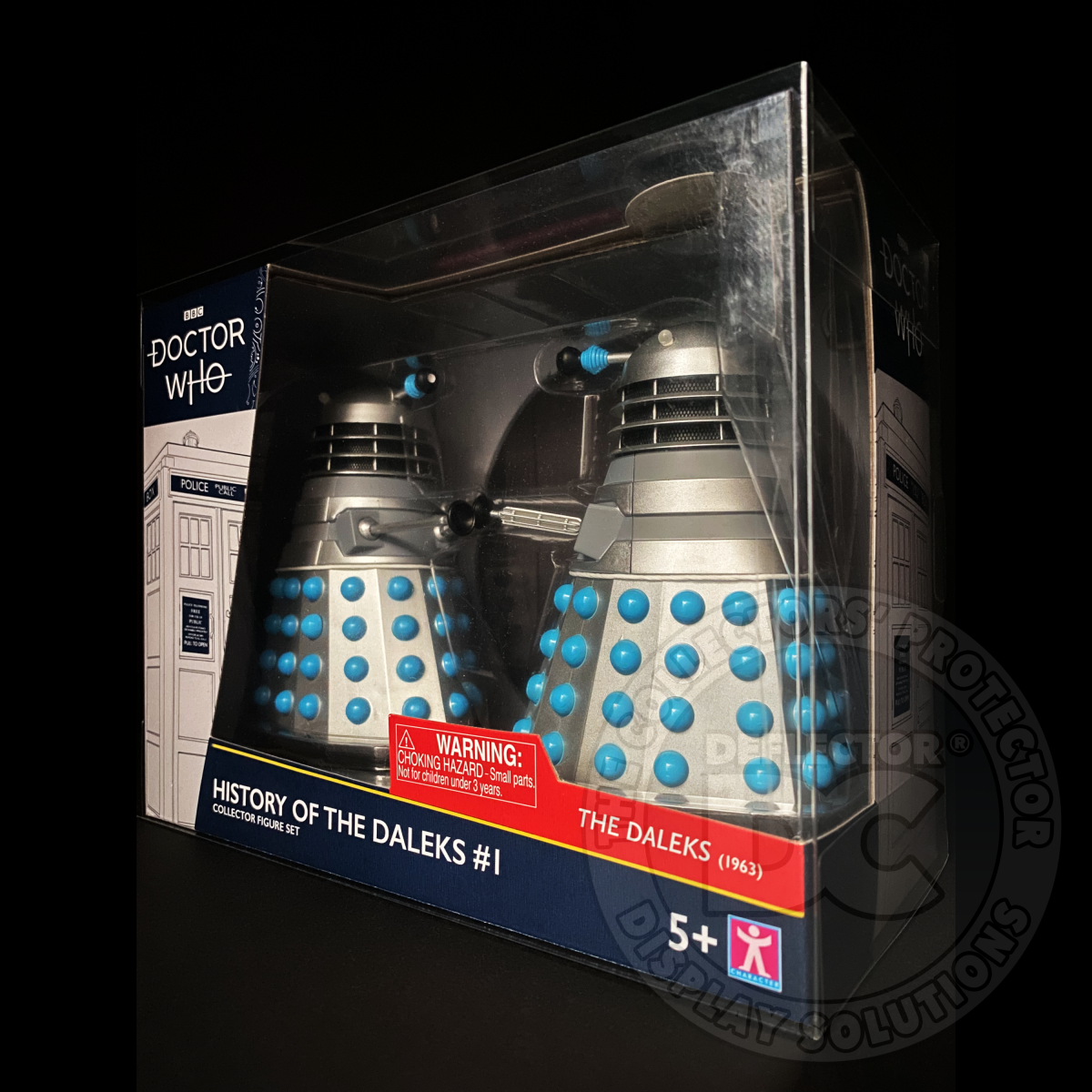 Doctor Who Dalek 2 Pack Figure Folding Display Case