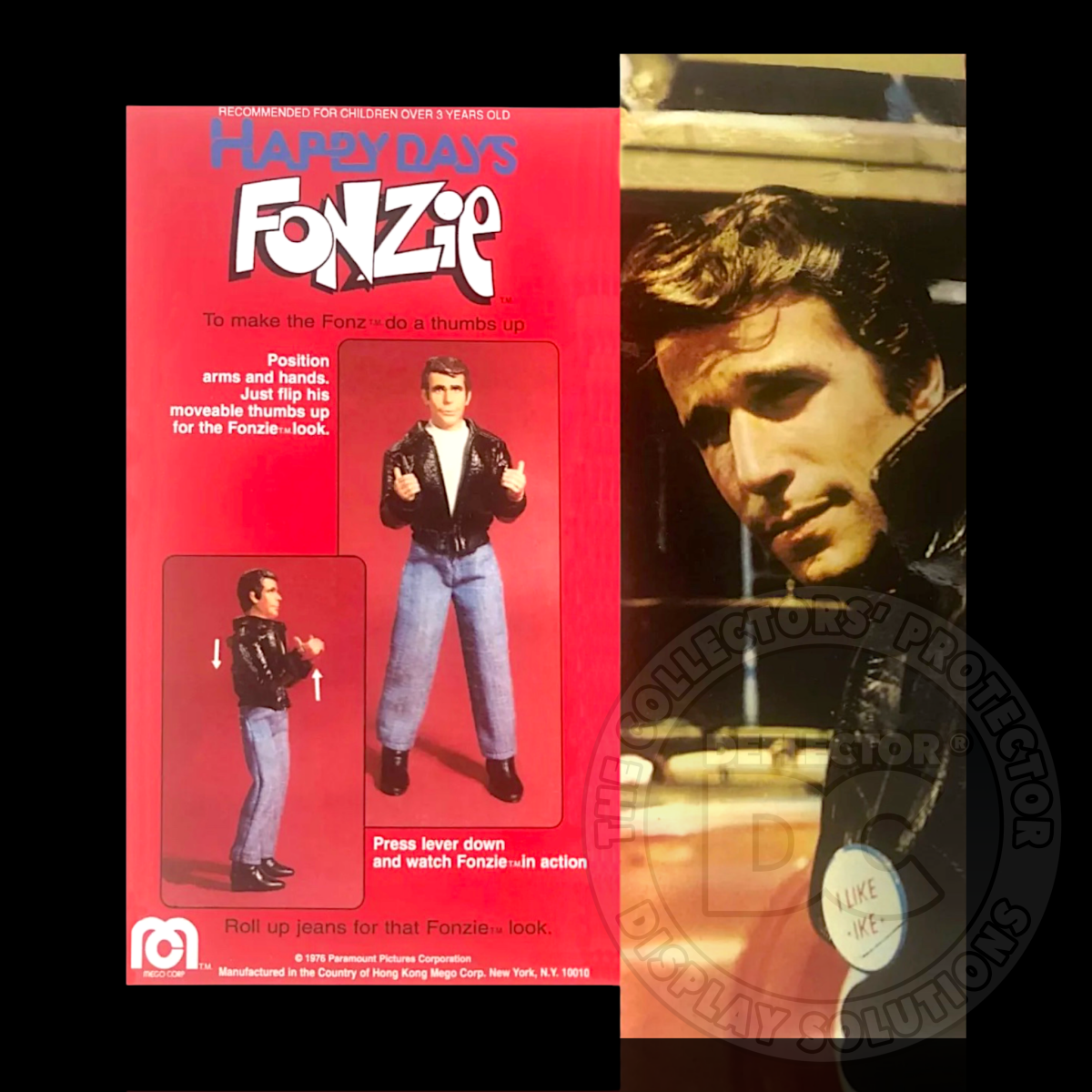Happy Days Fonzie Boxed Action Figure (MEGO) Display Case