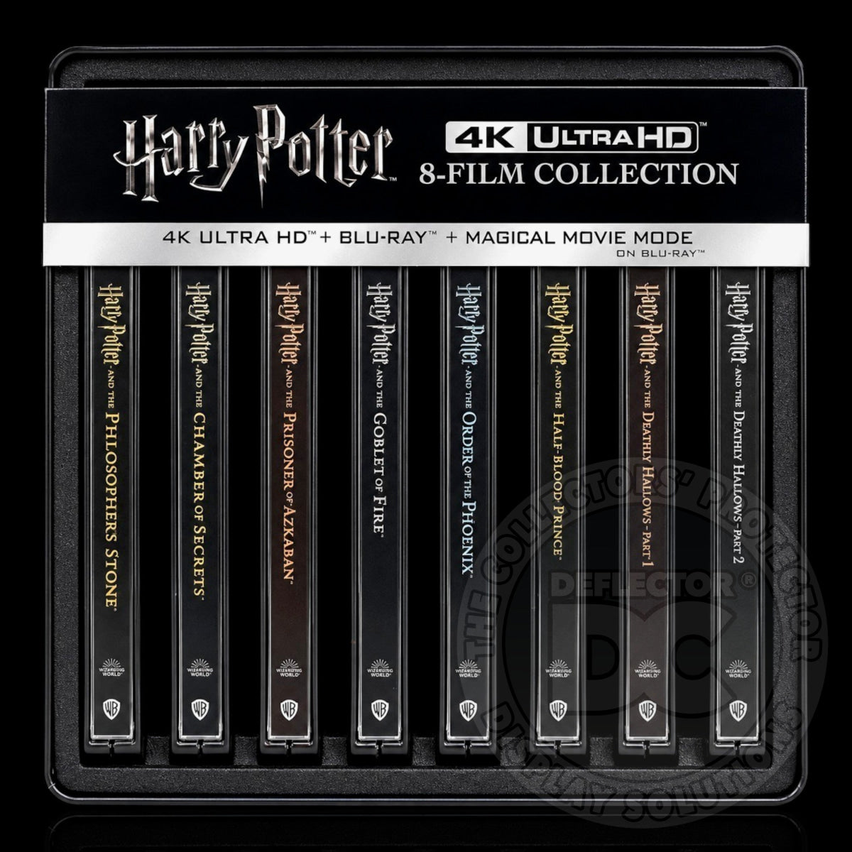 Harry Potter 8-Film 4K Blu-ray Steelbook Collection Display