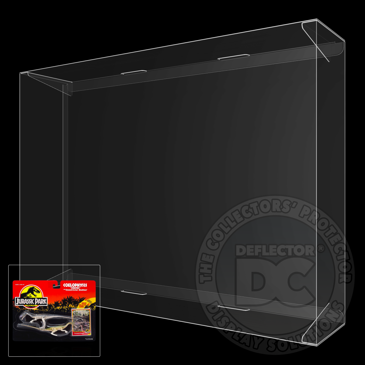 Jurassic Park Coelophysis Dinosaur Figure Display Case
