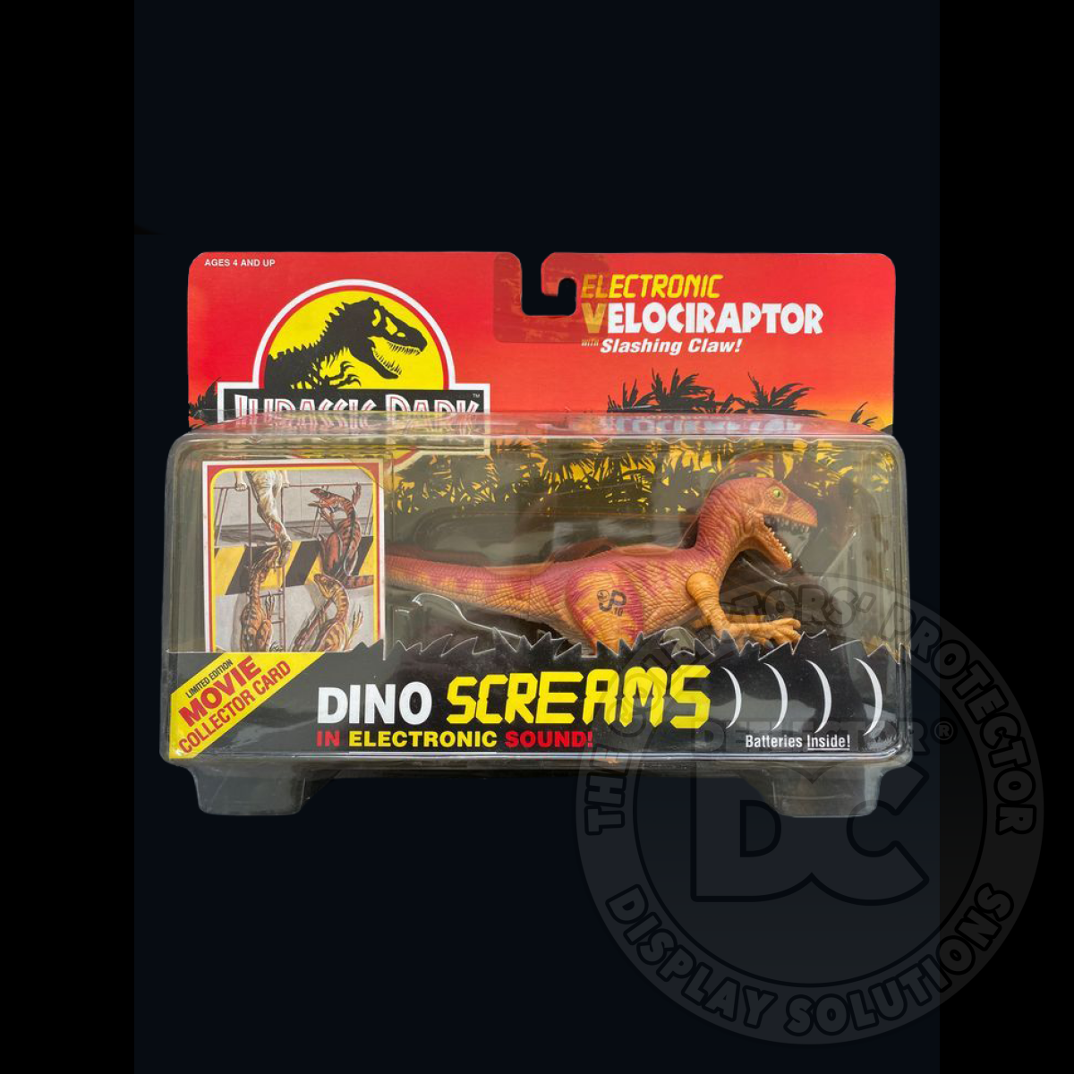 Jurassic Park Electronic Dino Screams Figure Display Case