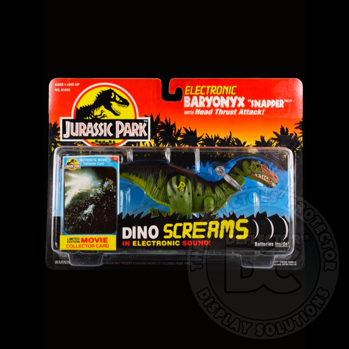 Jurassic Park Electronic Dino Screams Figure Display Case