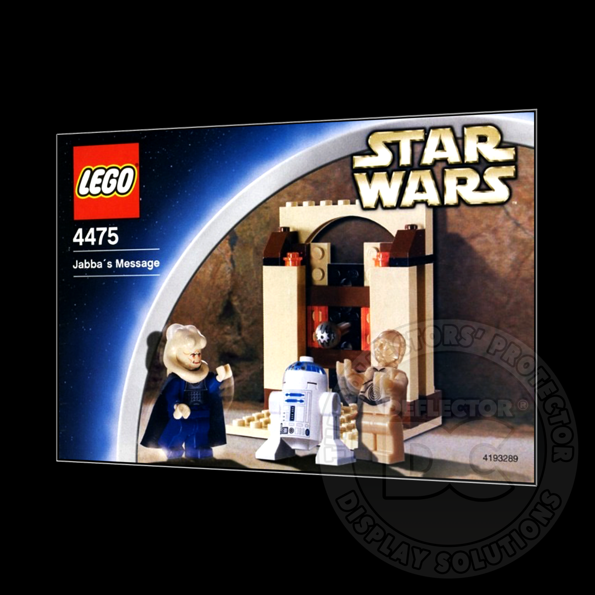 Lego Star Wars Jabba’s Message 4475 Display Case DELUXE 600µm Folding Display Case