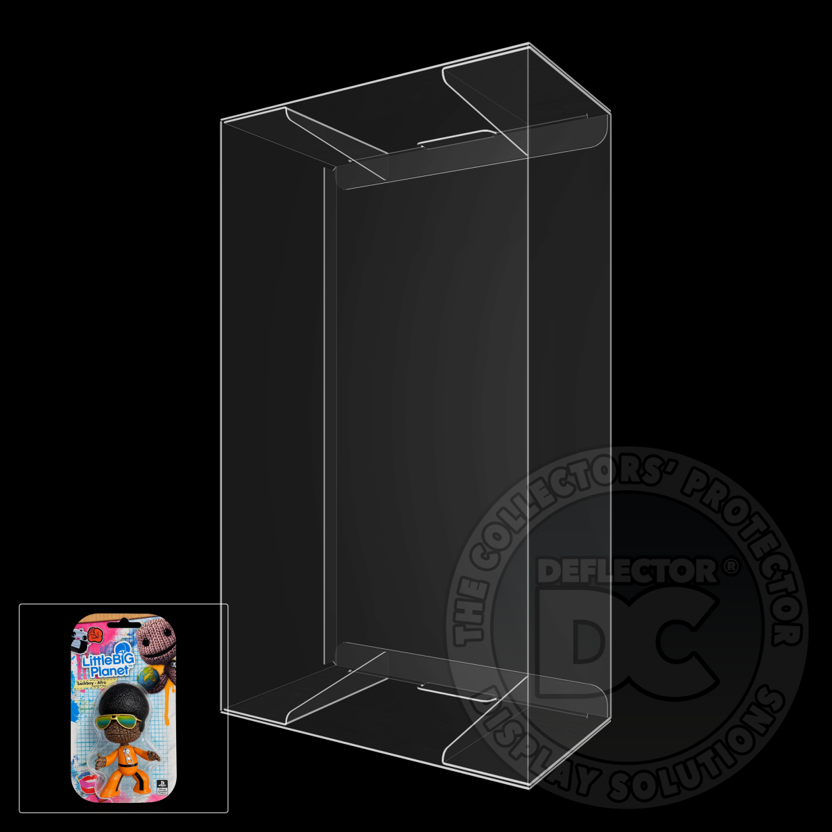 Little Big Planet Sackboy-Afro 3 Inch Figure Display Case