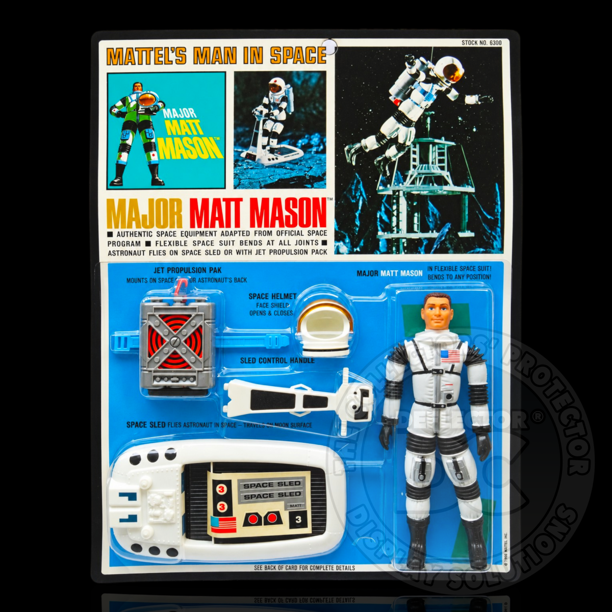 Major Matt Mason Fight Pak (6300) Display Case