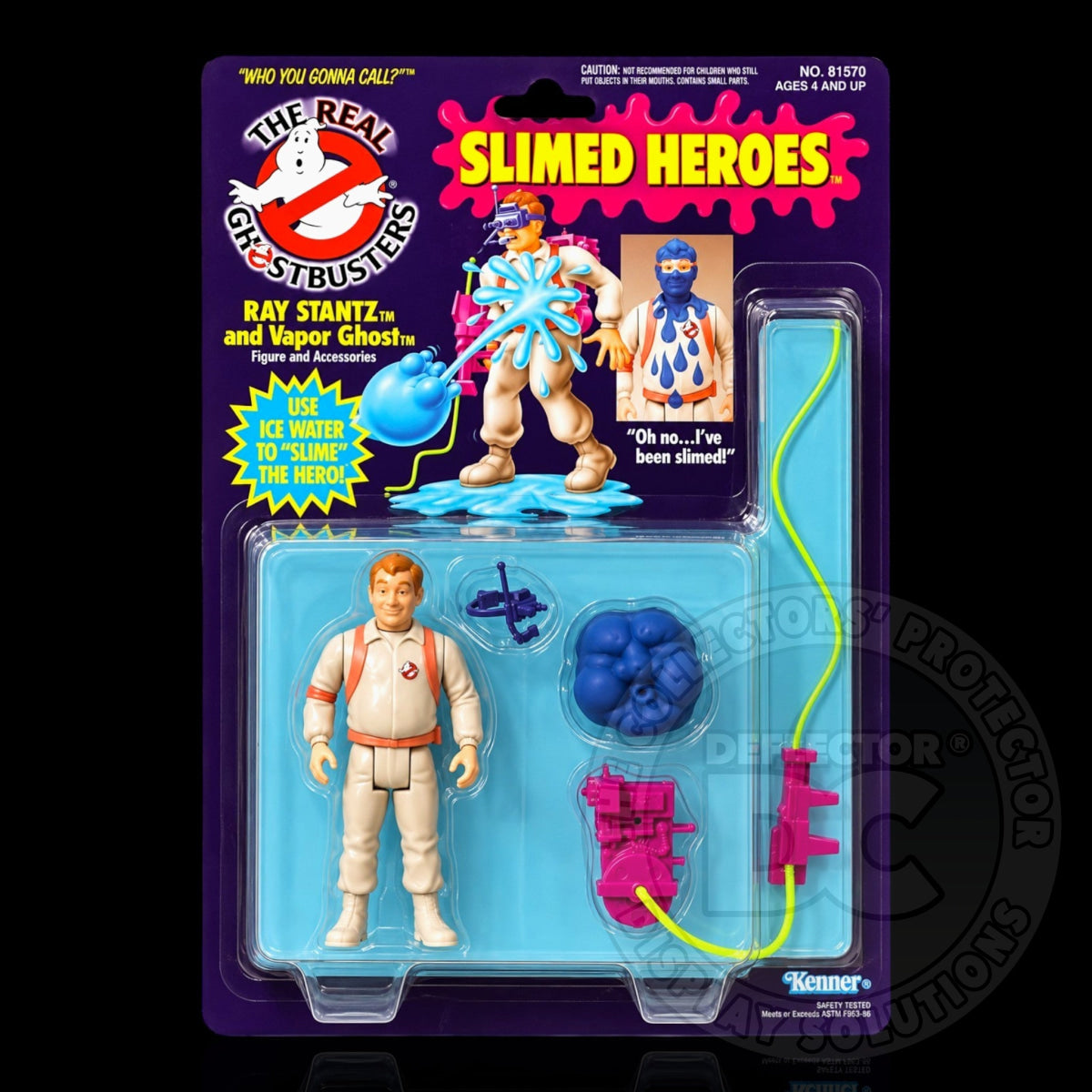 The Real Ghostbusters Slimed Heroes Figure Display Case