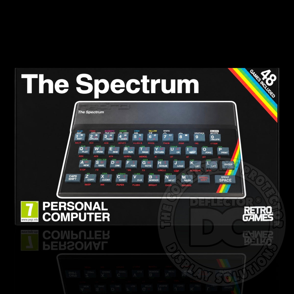 Retro Games Spectrum Mini Console Display Case