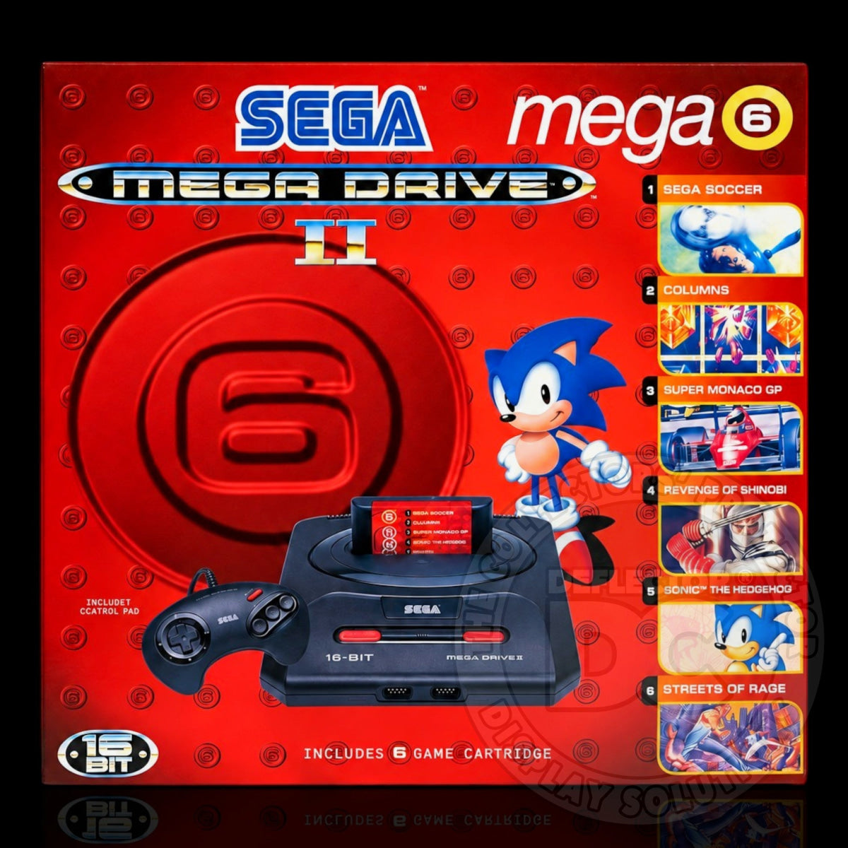Sega Mega Drive 2 Mega 6 Console Display Case