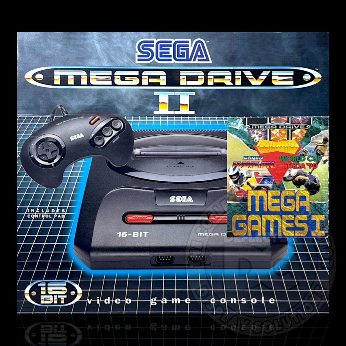 Sega Mega Drive II (1 Control Pad) Mega Games I Console