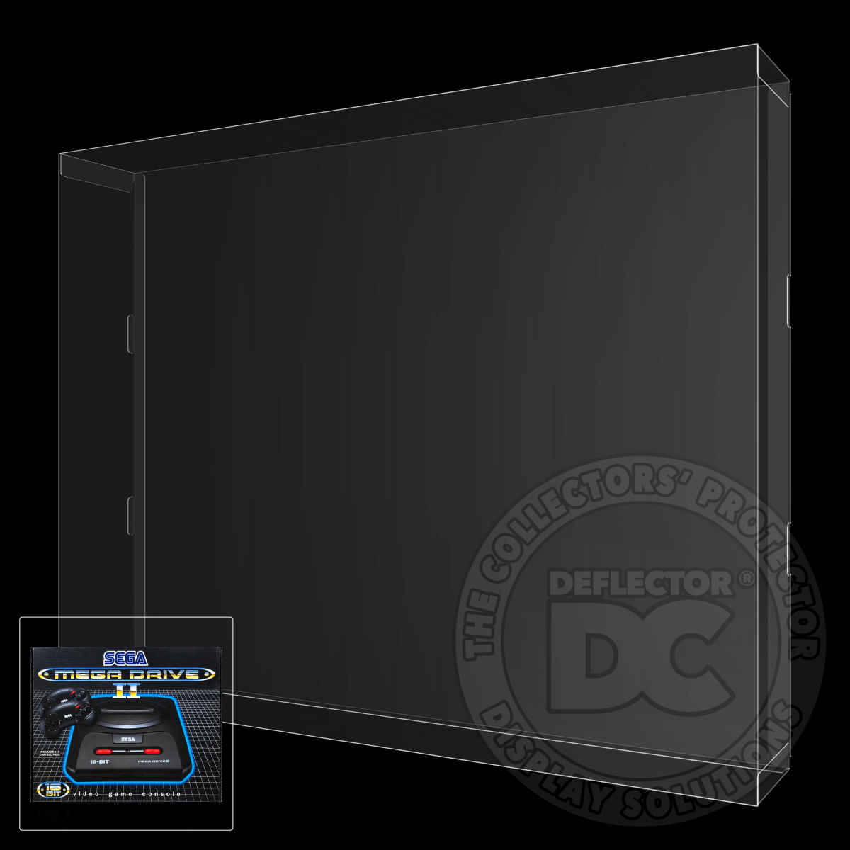 Sega Mega Drive II (2 Control Pads) Console Display Case