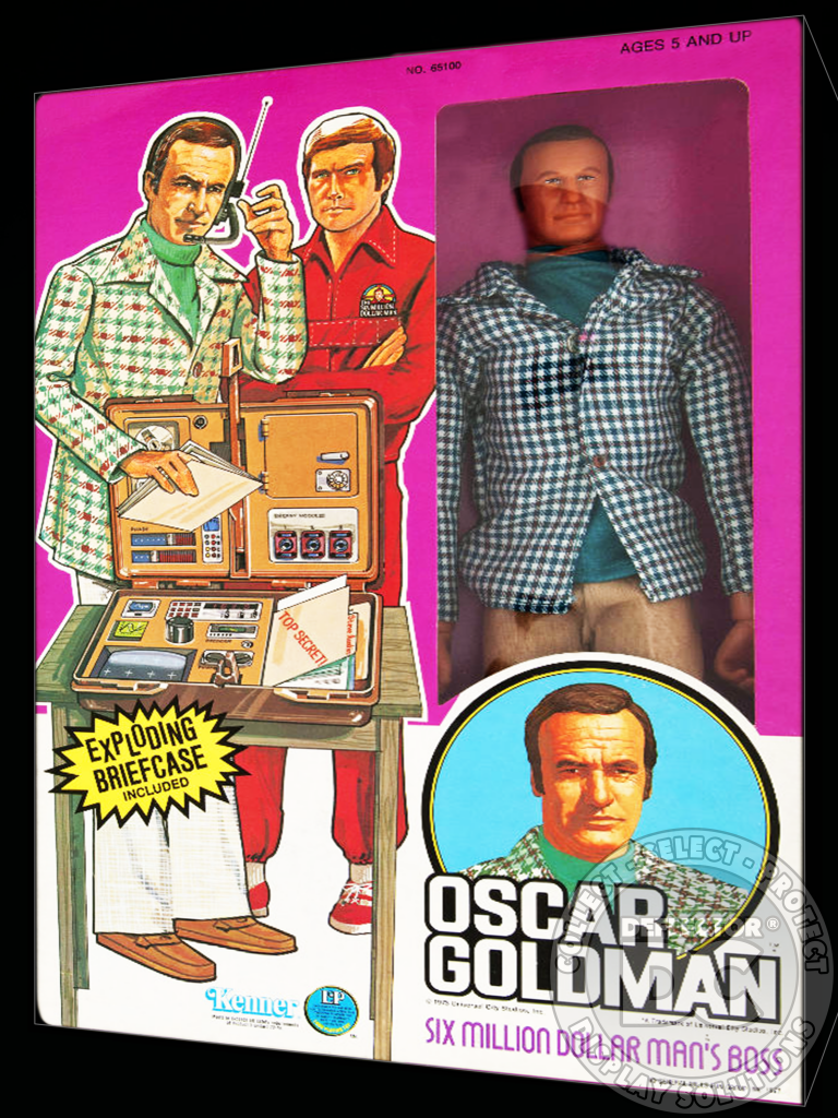 The Six Million Dollar Man Oscar Goldman Figure Display Case – Deflector Dc