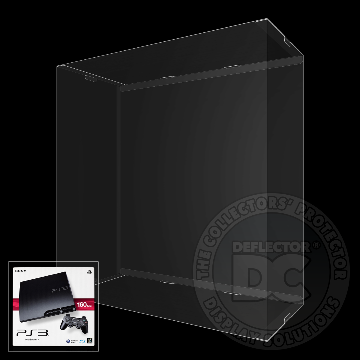 Sony PlayStation 3 Slim 160GB Console Display Case