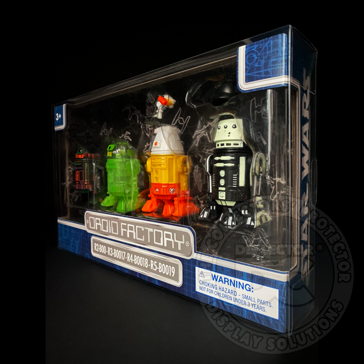 Star Wars Droid Factory 4 Pack Figure Display Case