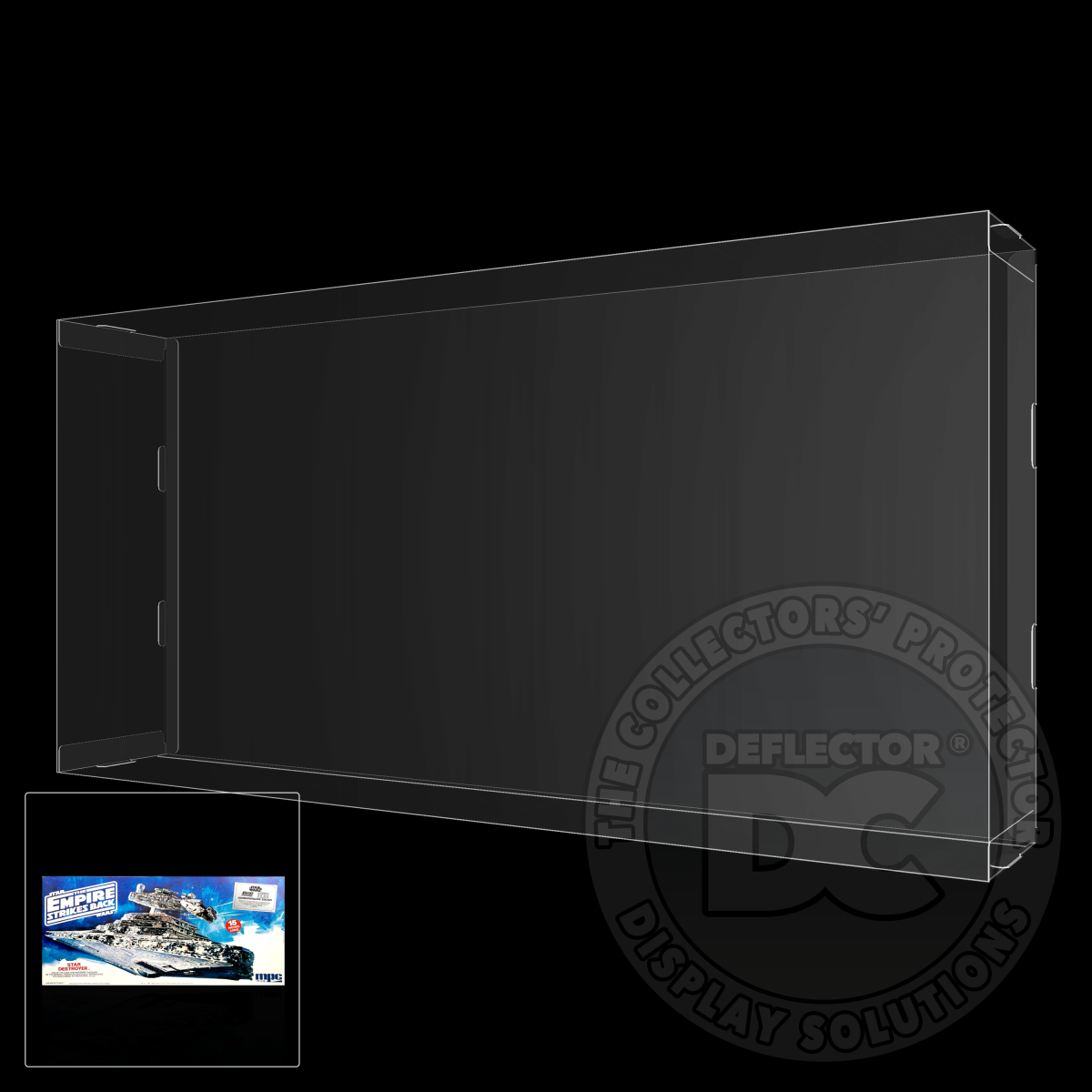 Star Wars MPC ERTL Star Destroyer Model Kit Display Case