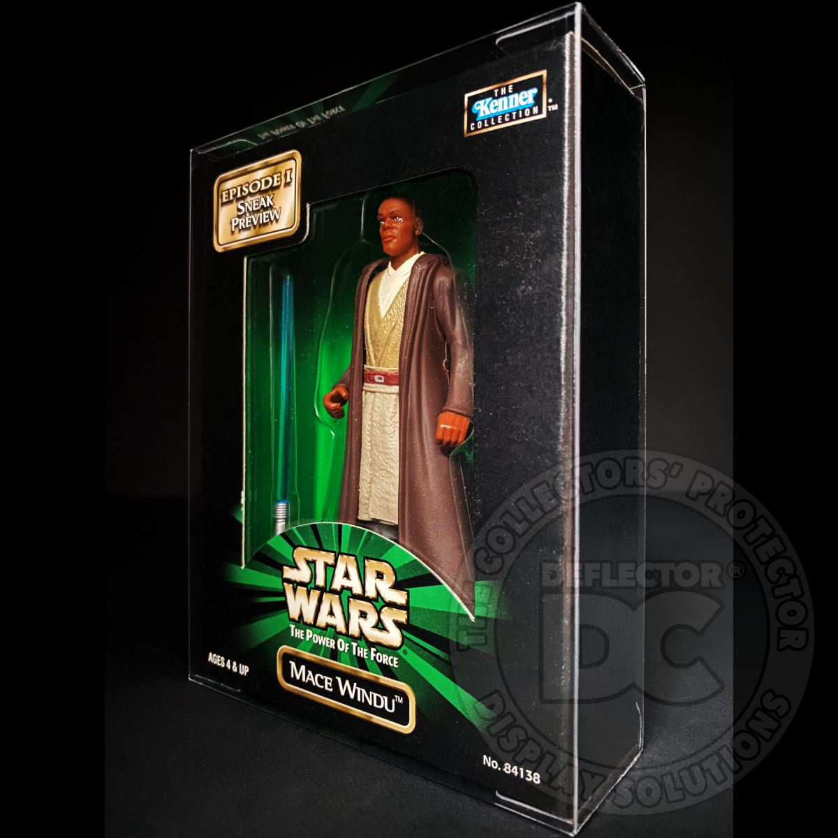 Star Wars The Power Of The Force Mace Windu Figure Folding