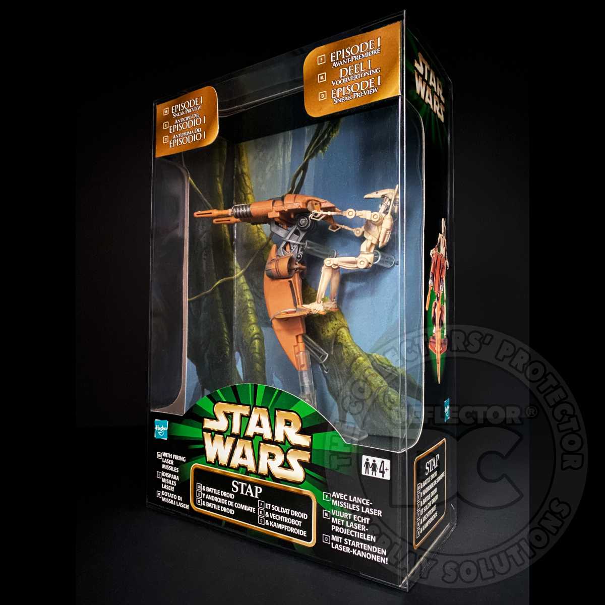 Star Wars The Power Of The Force STAP & Battle Droid Figure