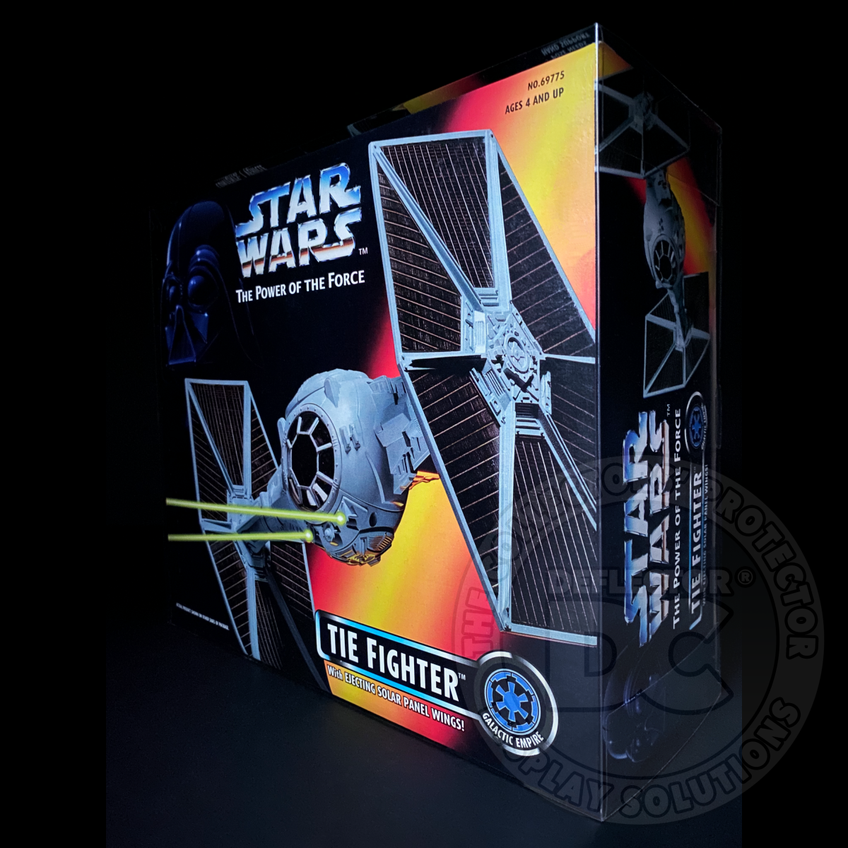 Star Wars The Power Of The Force Tie Fighter Folding Display