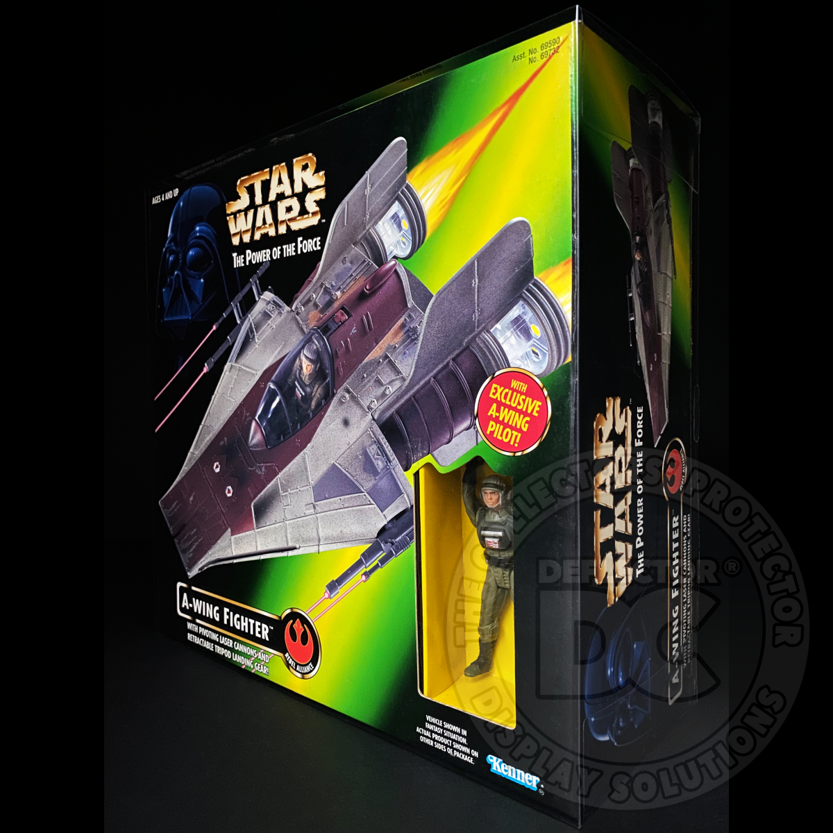 Star Wars The Power Of The Force A-Wing Fighter Display Case