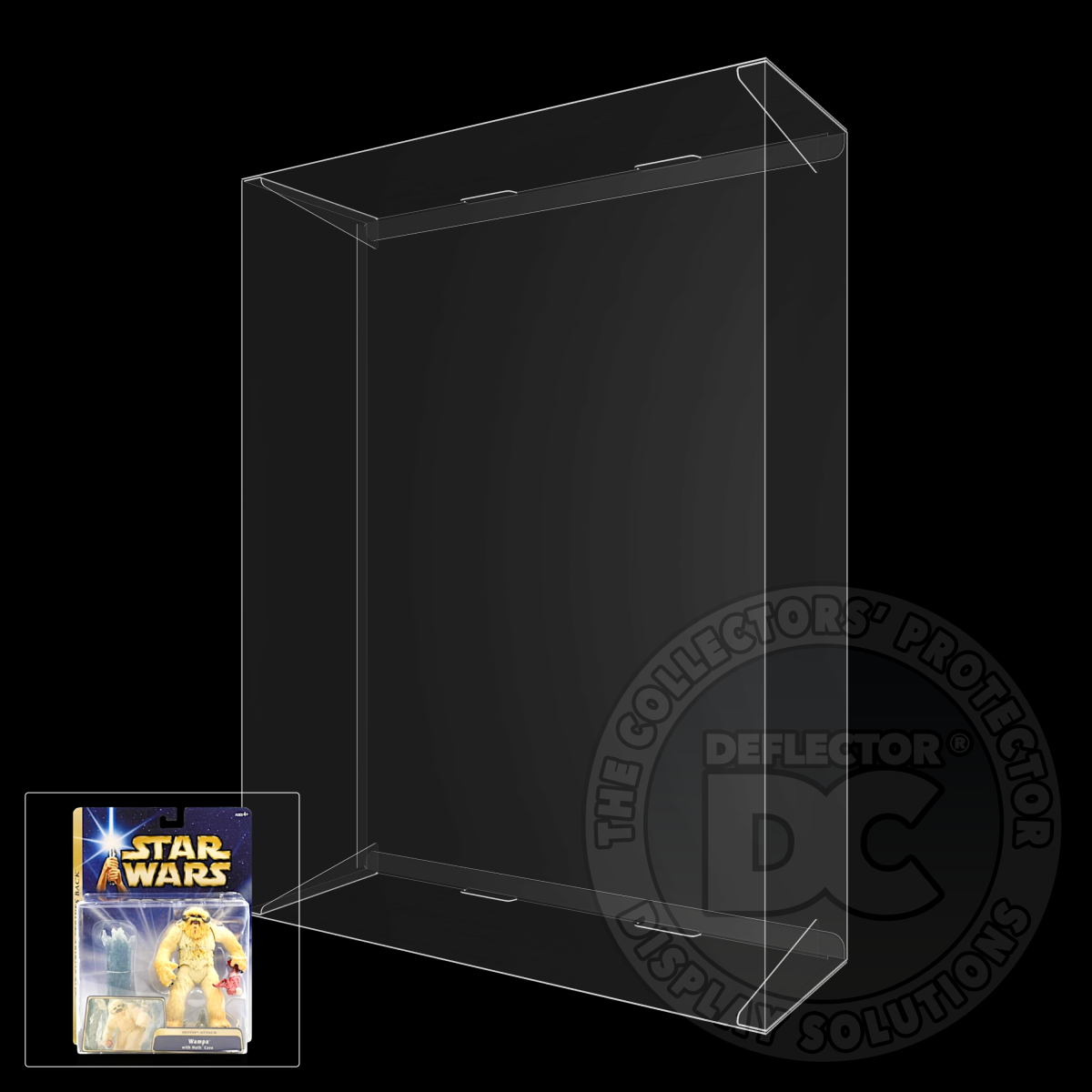 Star Wars Saga Hoth Attack Wampa With Hoth Cave Display Case