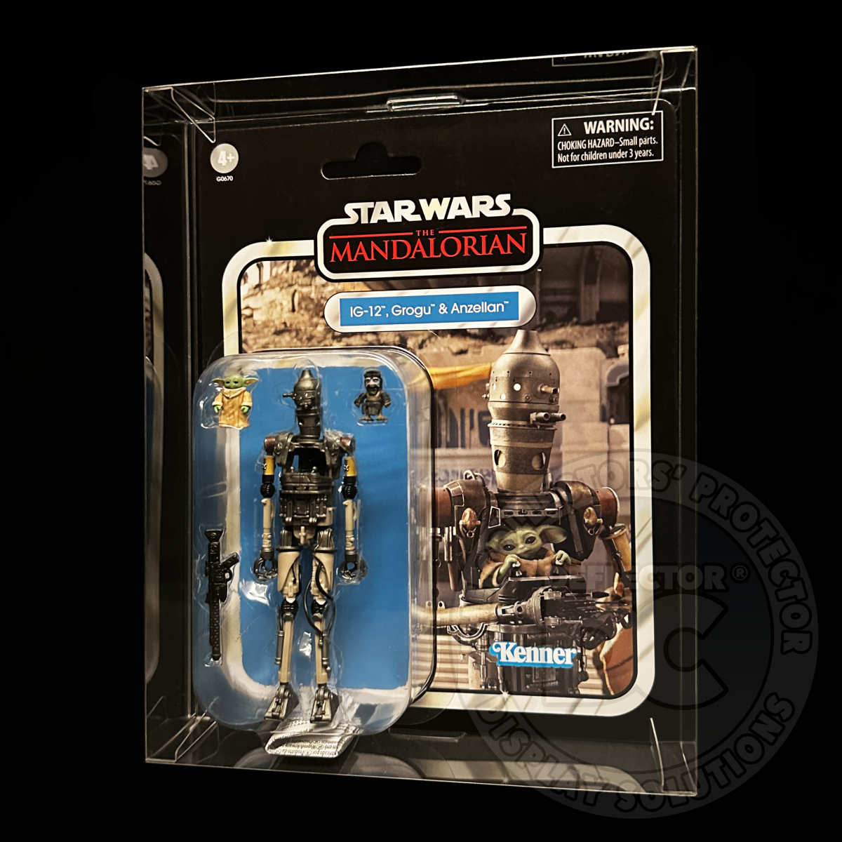 Star Wars The Vintage Collection IG-12 Grogu & Anzellan Deluxe Figure Display Case Folding Display Case