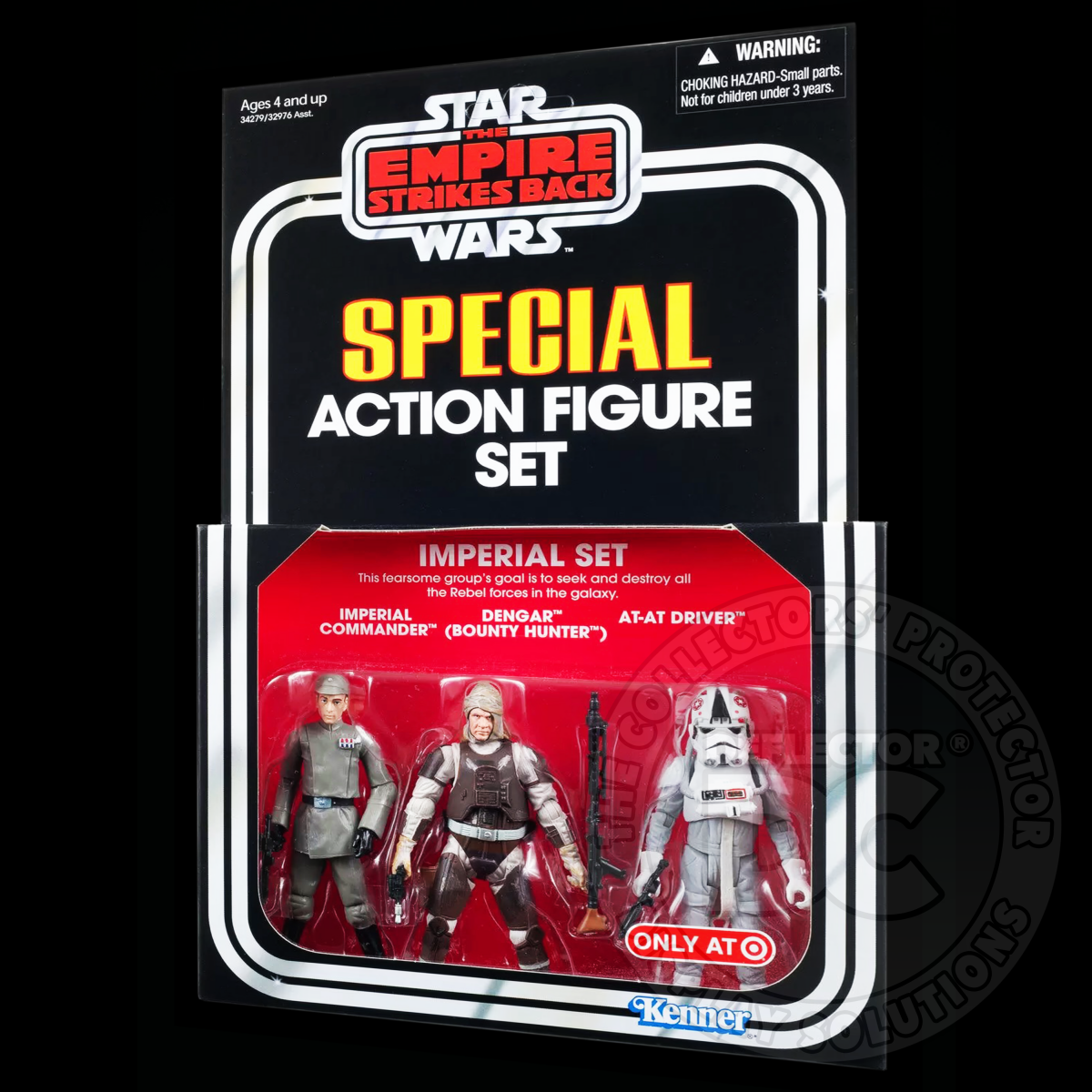 Star Wars The Vintage Collection Special Action Figure Set Display Case Tall Card / DELUXE 600µm Folding Display Case