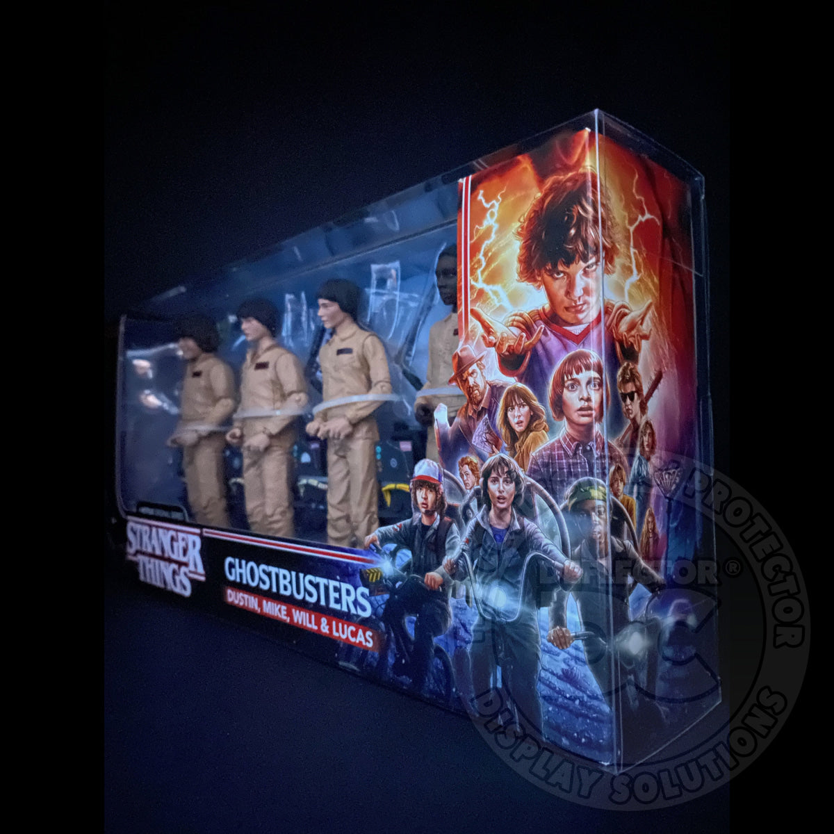 Stranger Things Ghostbusters 4 Pack Figure Folding Display