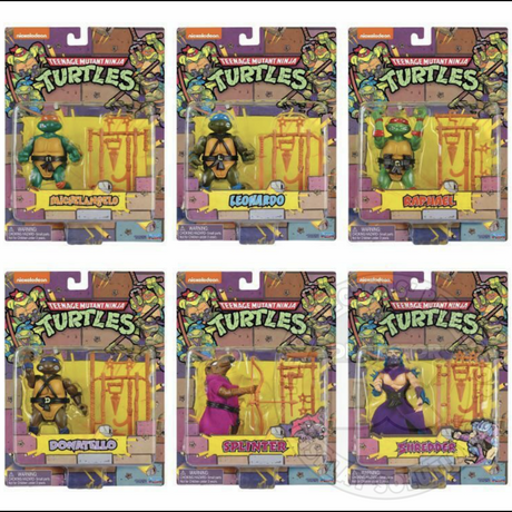 Teenage Mutant Ninja Turtles Retro Rotocast Figure Display