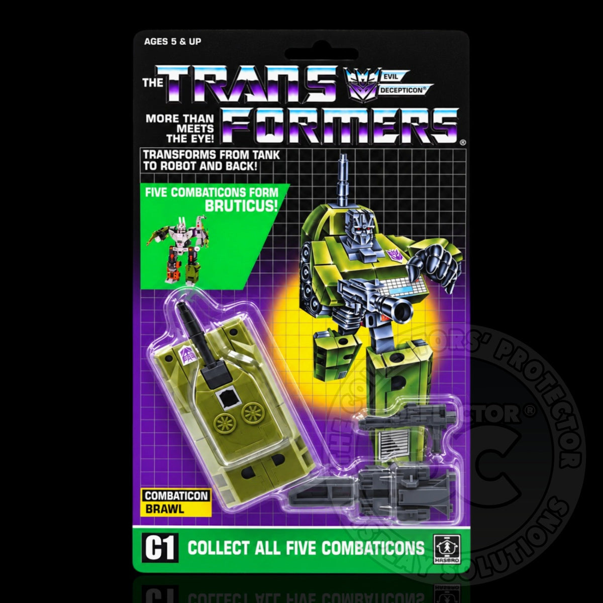 Transformers G1 Combaticon Brawl Figure Display Case