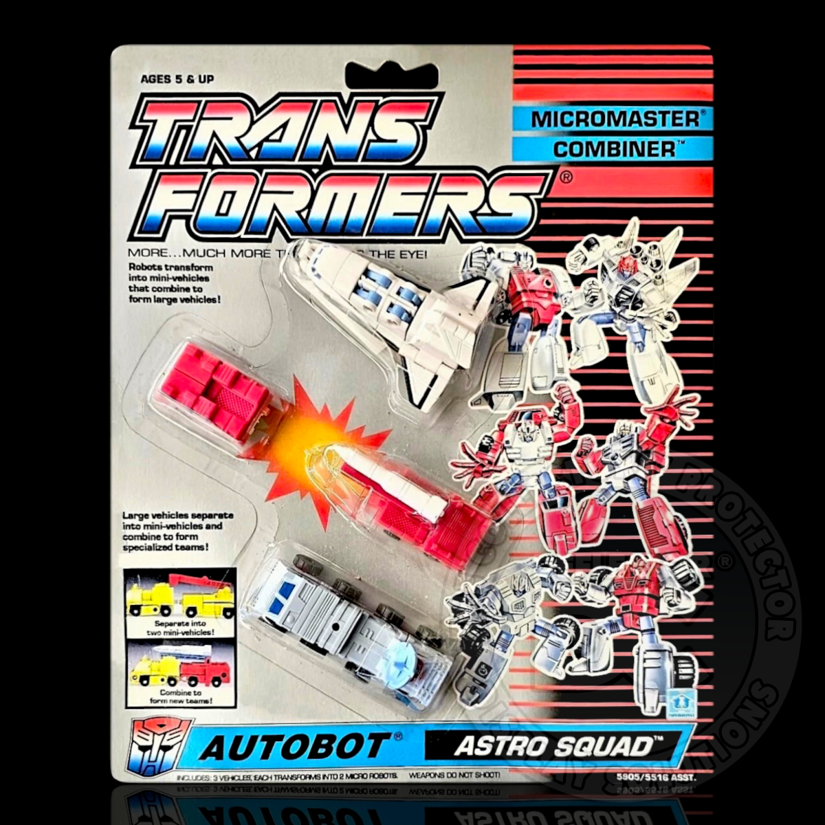 Transformers G1 Microcombiner Autobot Astro Squad Display