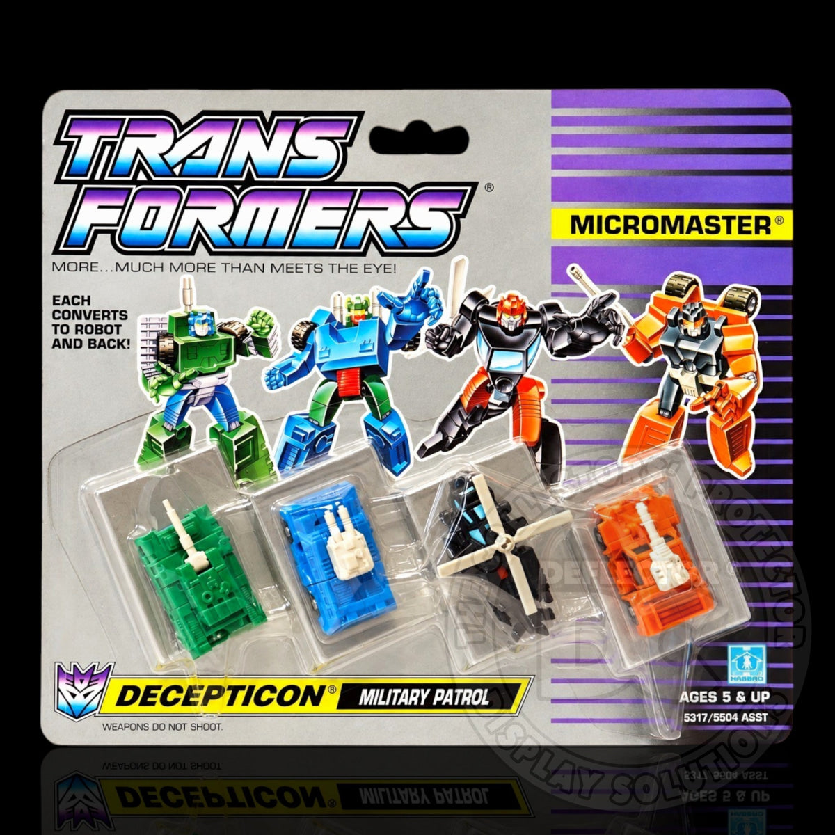 Transformers G1 Micromaster Military Patrol Figure Display