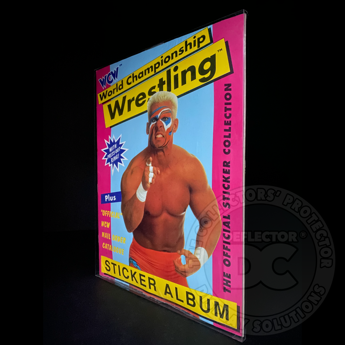 WCW The Official Sticker Collection Folding Display Case
