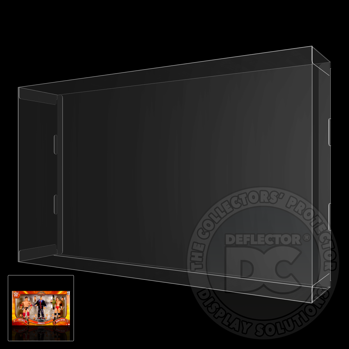 WWE Elite Collection Evolution 3-Pack Figure Display Case