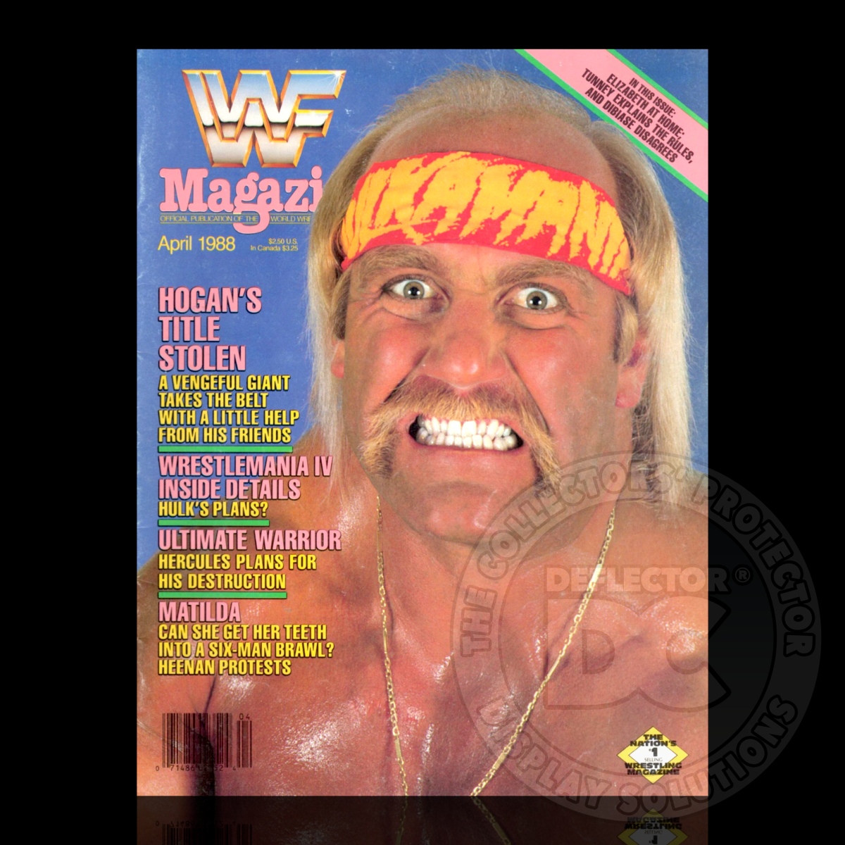 WWF Magazine Display Case