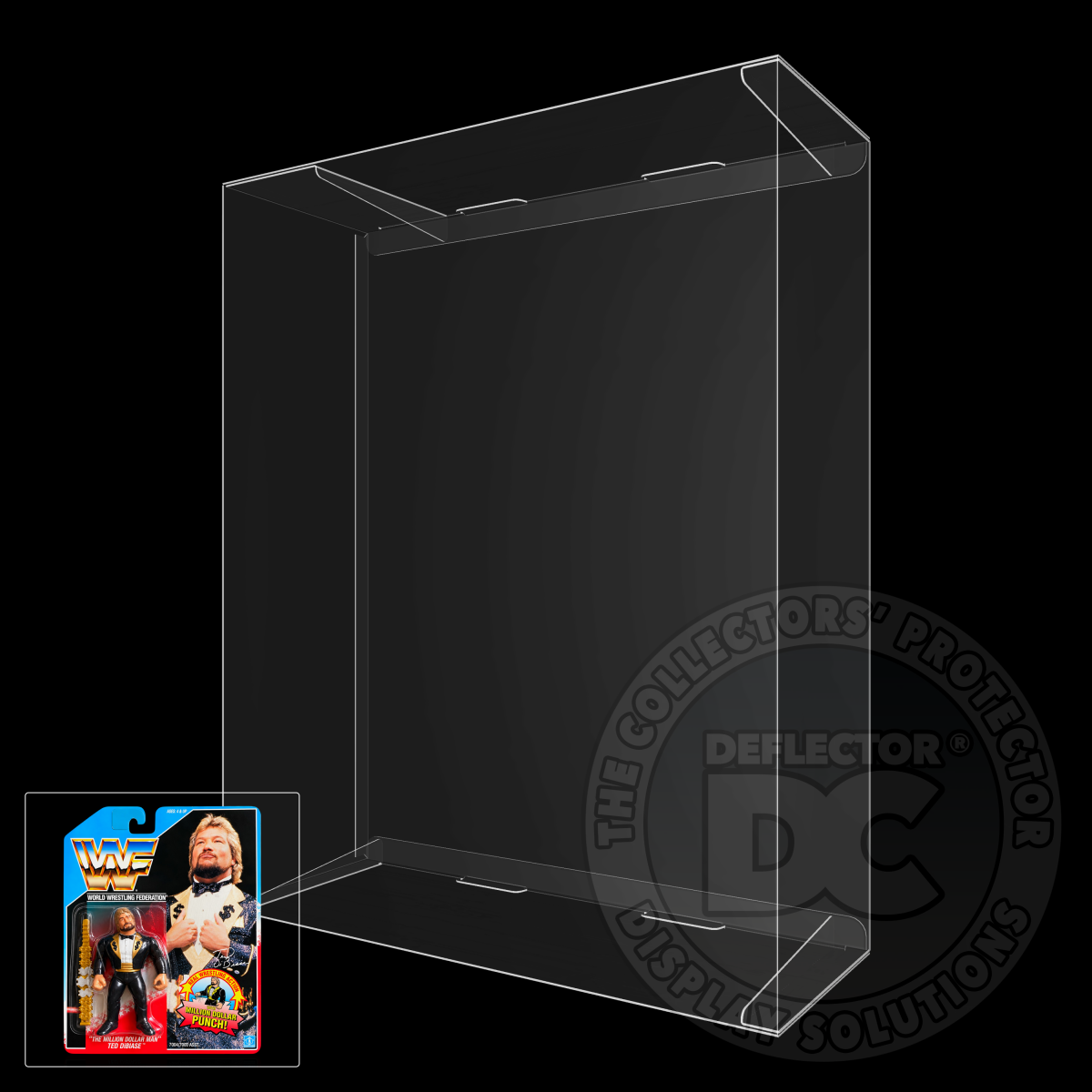WWF Real Wresting Action Series 1-11 Figure Display Case