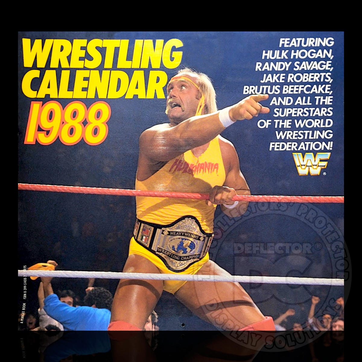 WWF Wrestling Calendar 1988 Display Case