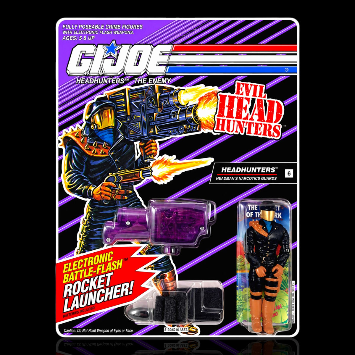 G.I. Joe Evil Head Hunters Figure Display Case