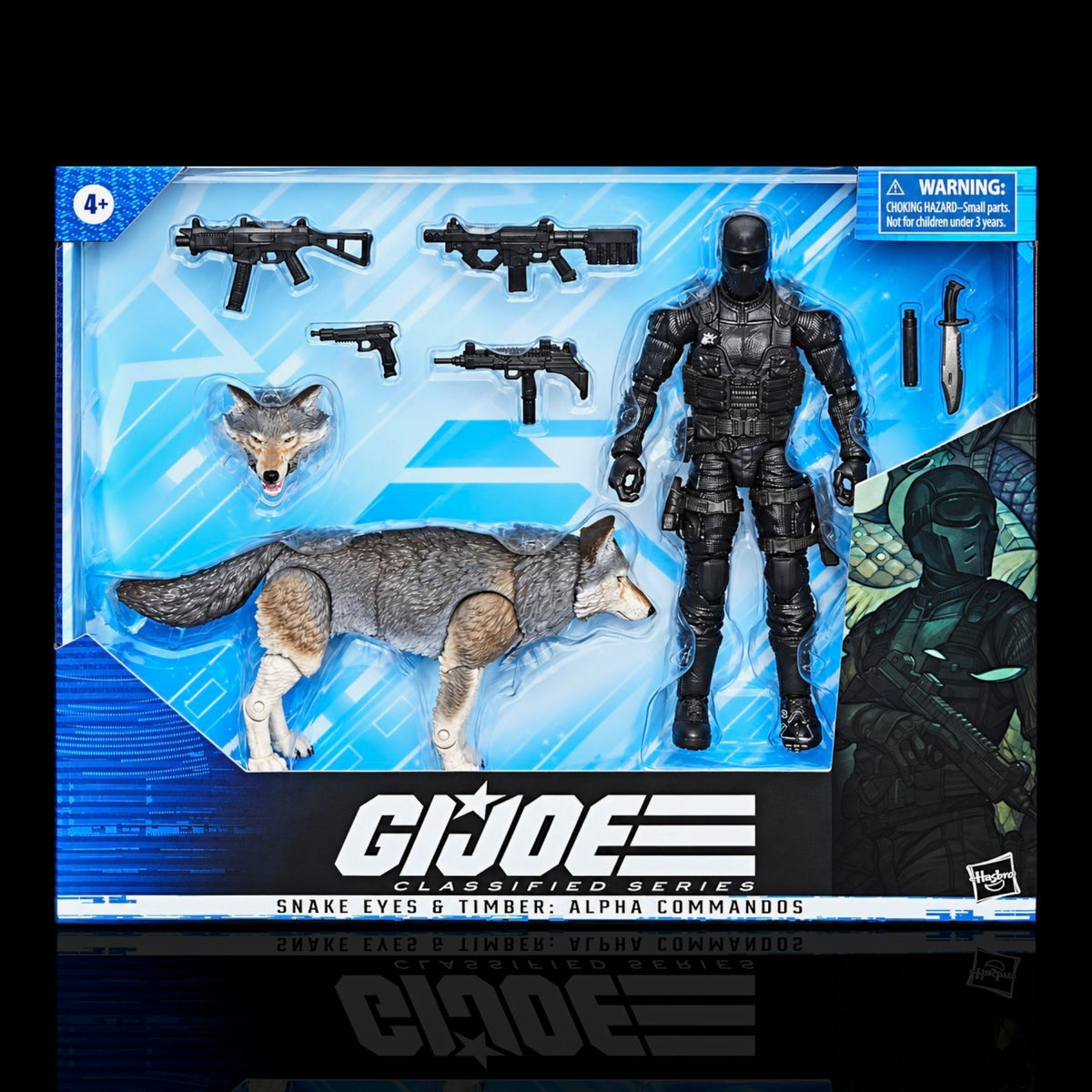 G.I. Joe Classified Series Snake Eyes & Timber Figure Display Case